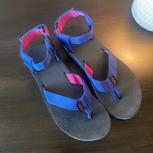Pink/Blue Teva Sandals